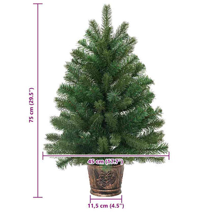 Künstlicher Weihnachtsbaum Grün 75 cm PVC, PE und Stahl