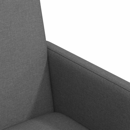 Esszimmerstühle Mit Rad 2 pcs Dunkelgrau 57 x 66 x 94 cm Stoff