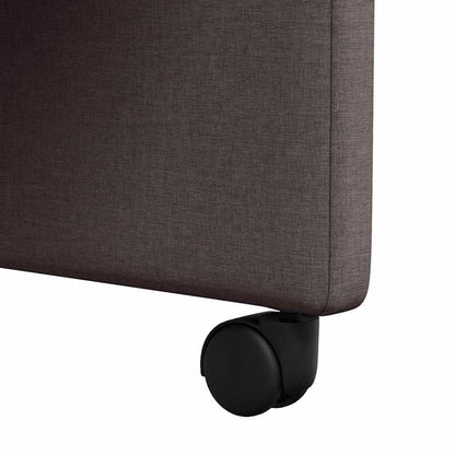 Esszimmerstühle Mit Rad 2 pcs Dunkelbraun 57 x 66 x 94 cm Stoff