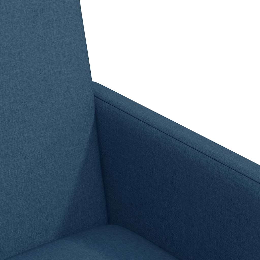 Esszimmerstühle Mit Rad 2 pcs Blau 57 x 66 x 94 cm Stoff