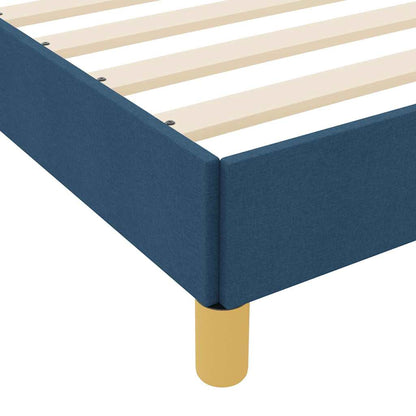 Boxspringbett Blau 100 x 200 cm Stoff