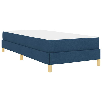 Boxspringbett Blau 100 x 200 cm Stoff