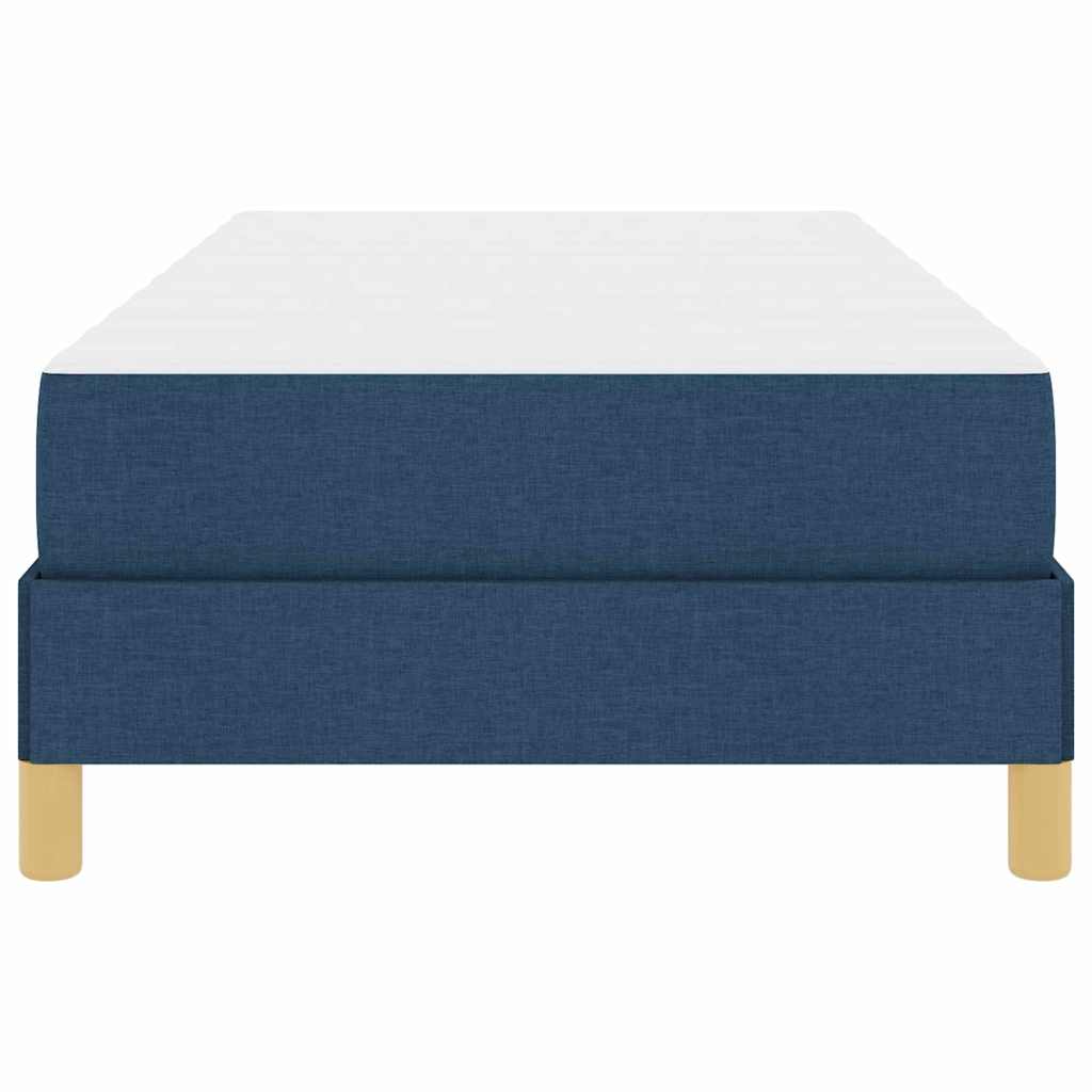Boxspringbett Blau 100 x 200 cm Stoff