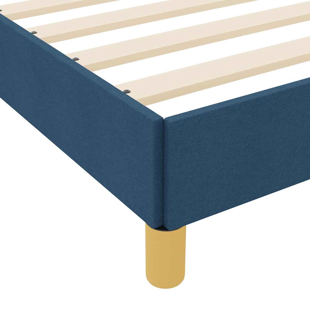 Boxspringbett Blau 120 x 200 cm Stoff