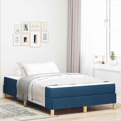 Boxspringbett Blau 120 x 200 cm Stoff