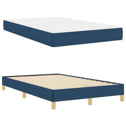Boxspringbett Blau 120 x 200 cm Stoff