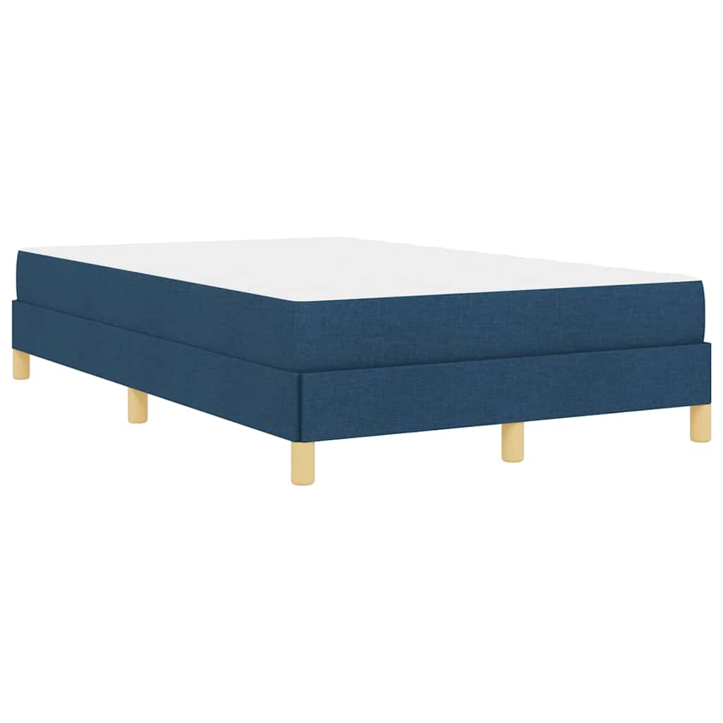 Boxspringbett Blau 120 x 200 cm Stoff
