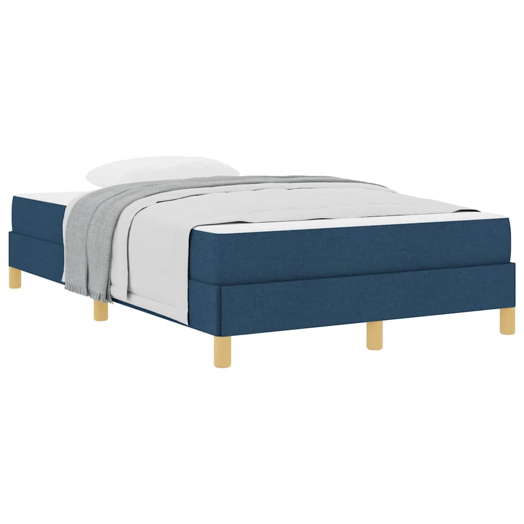 Boxspringbett Blau 120 x 200 cm Stoff