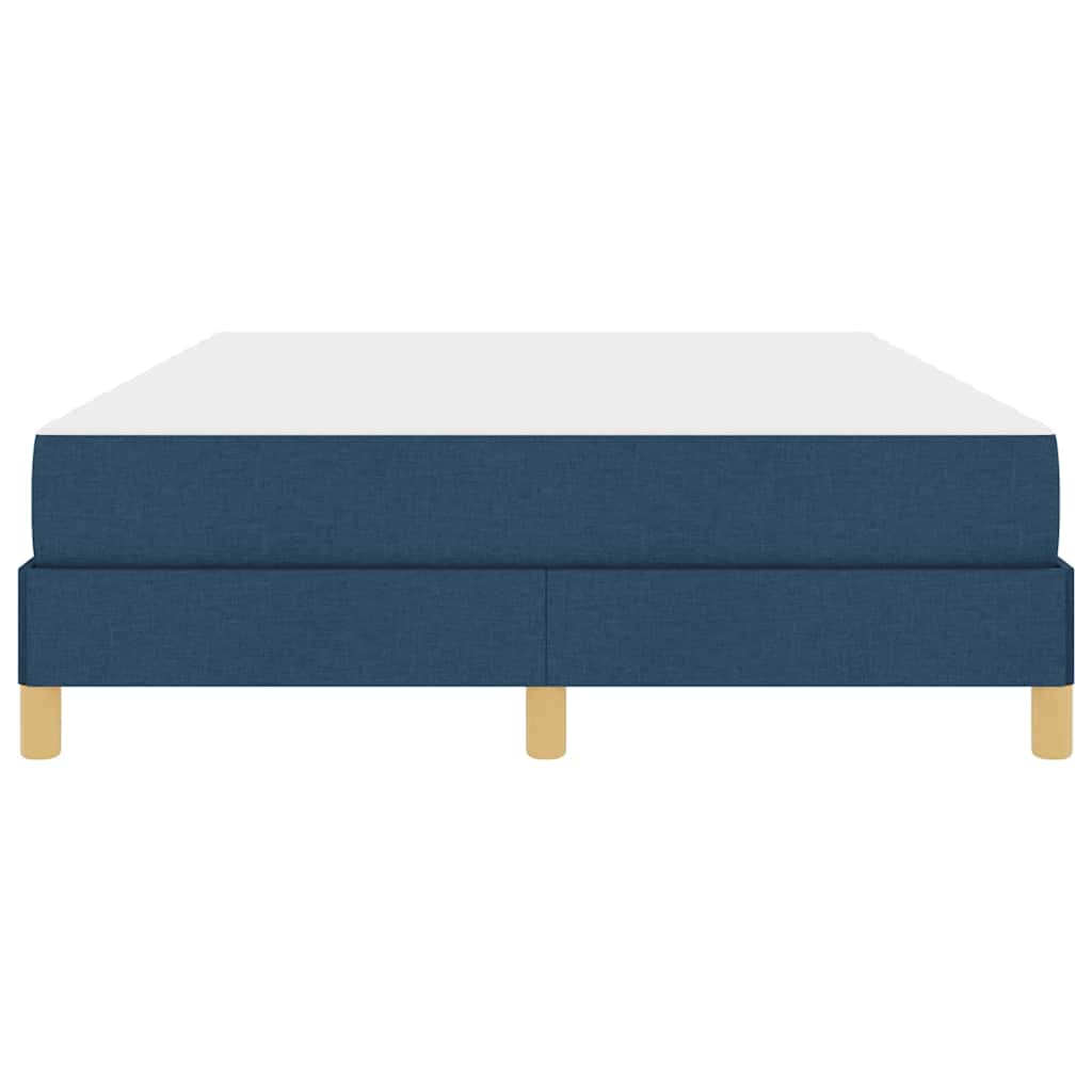 Boxspringbett Blau 140 x 190 cm Stoff