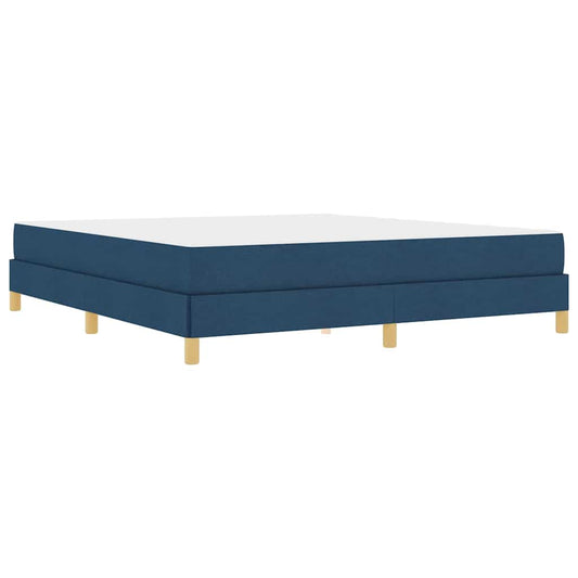 Boxspringbett Blau 180 x 200 cm Stoff