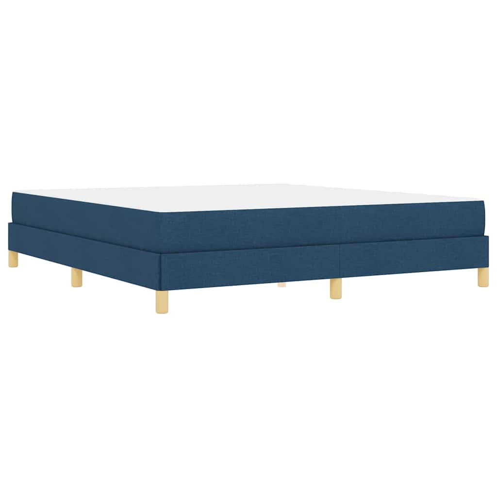 Boxspringbett Blau 180 x 200 cm Stoff