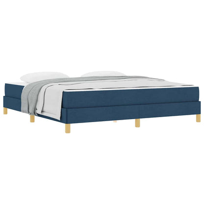 Boxspringbett Blau 180 x 200 cm Stoff
