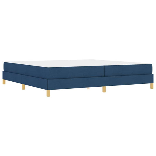 Boxspringbett Blau 200 x 200 cm Stoff