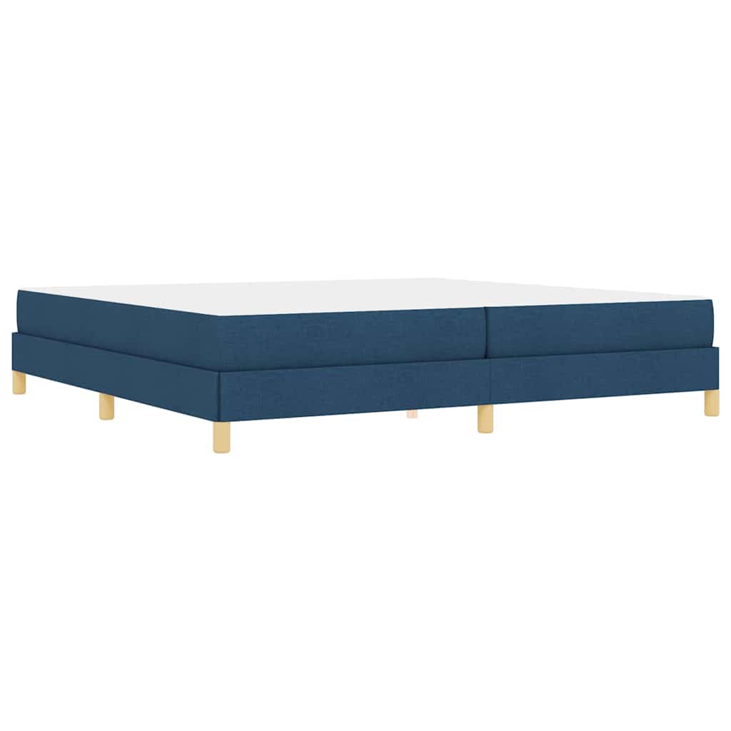 Boxspringbett Blau 200 x 200 cm Stoff