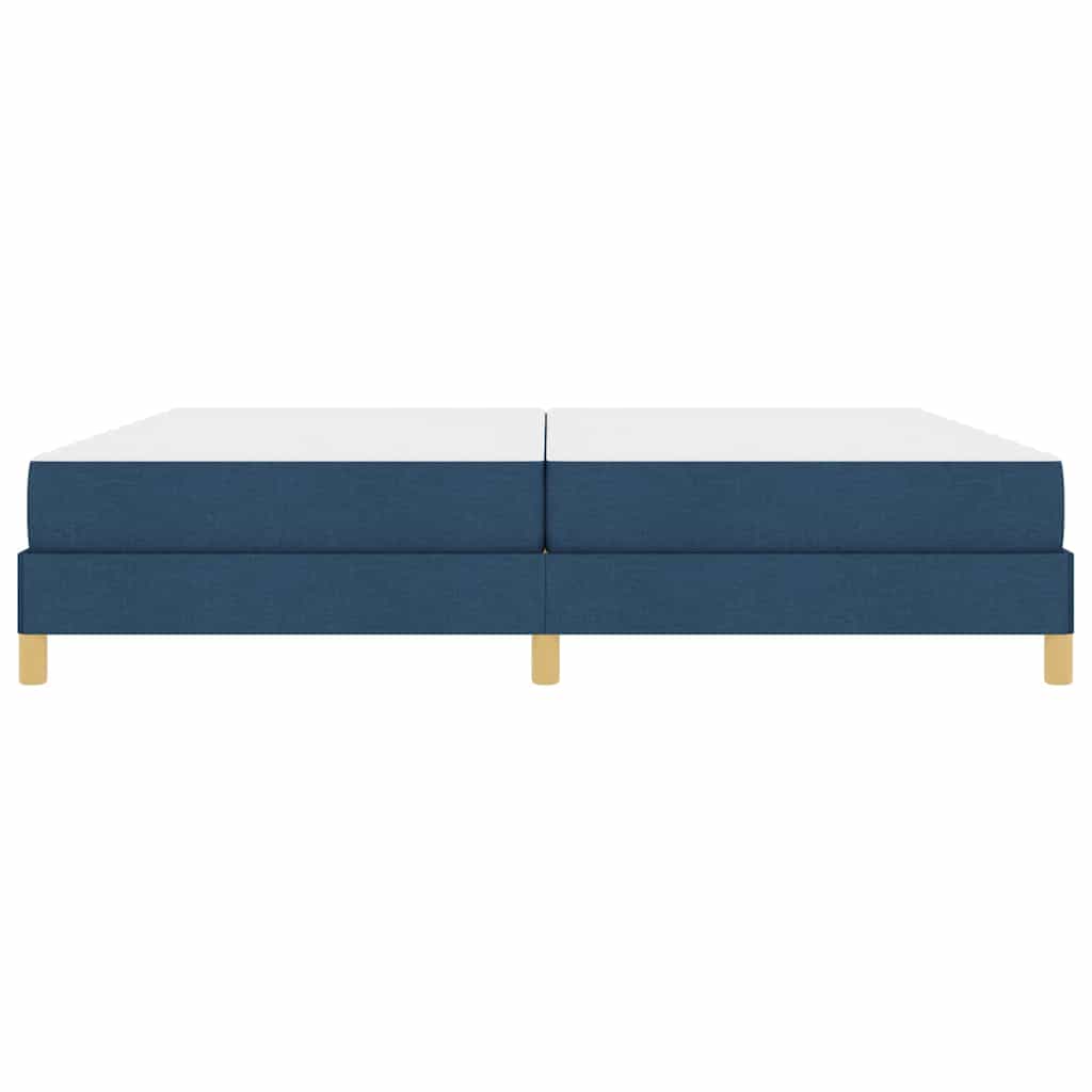 Boxspringbett Blau 200 x 200 cm Stoff