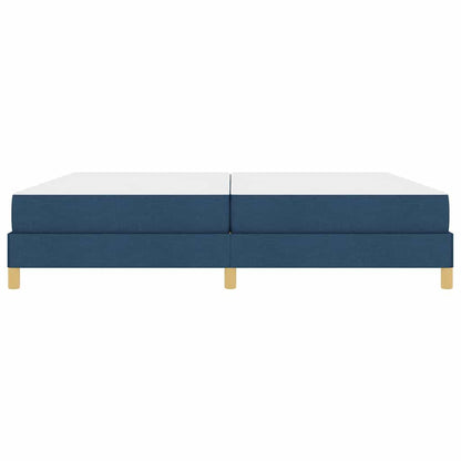 Boxspringbett Blau 200 x 200 cm Stoff