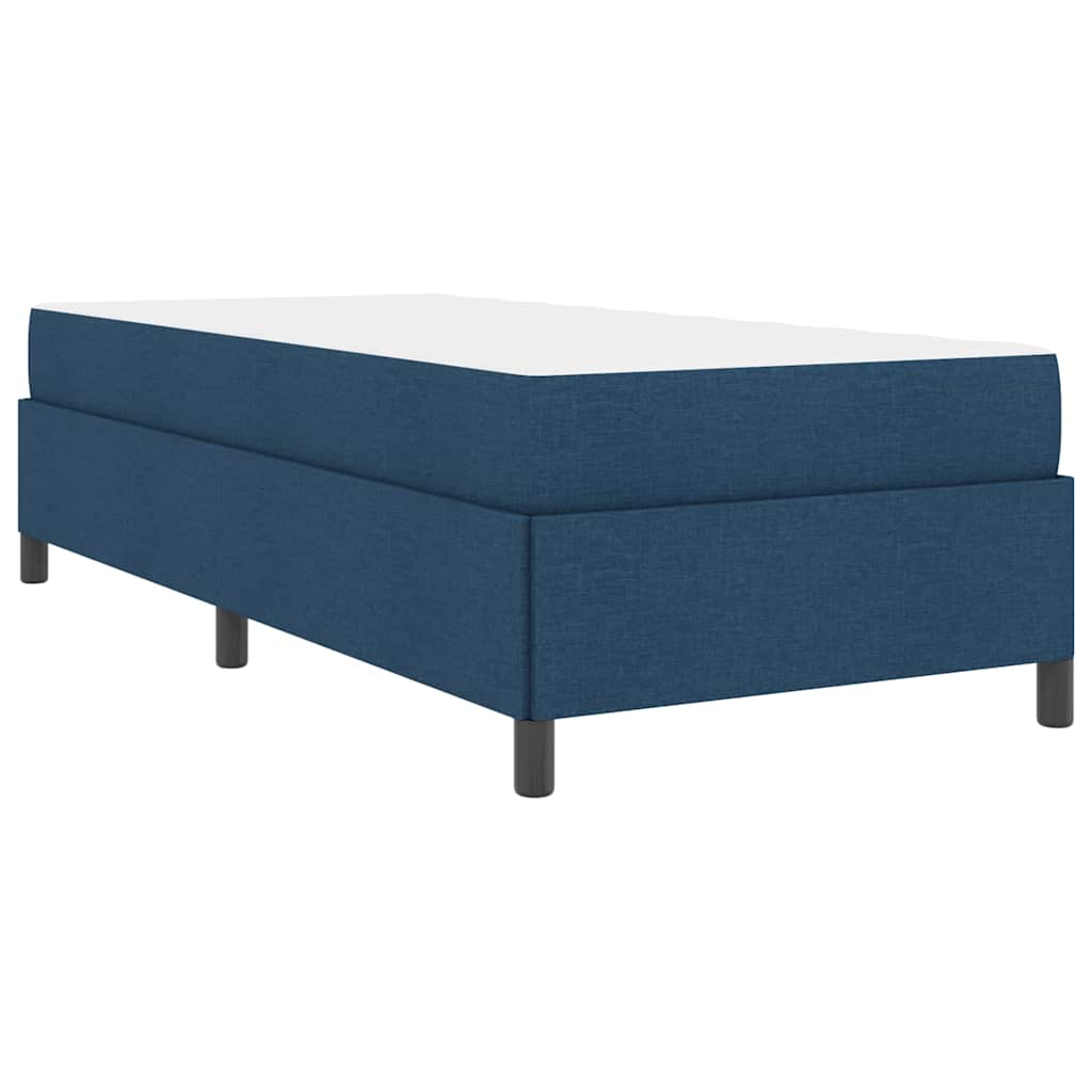Boxspringbett Blau 80 x 200 cm Stoff