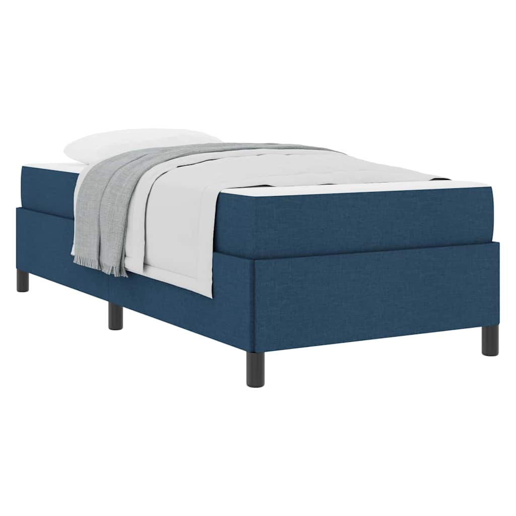 Boxspringbett Blau 80 x 200 cm Stoff