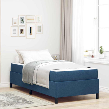 Boxspringbett Blau 90 x 190 cm Stoff