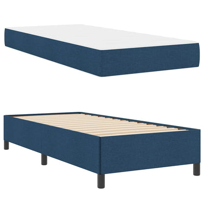 Boxspringbett Blau 90 x 190 cm Stoff