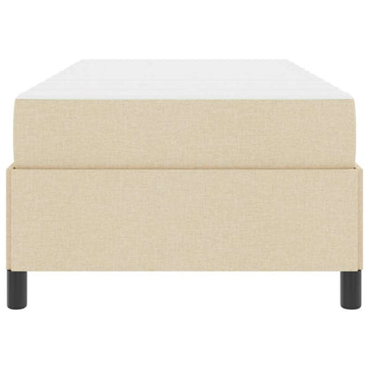 Boxspringbett Creme 100 x 200 cm Stoff