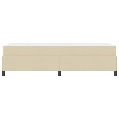 Boxspringbett Creme 100 x 200 cm Stoff