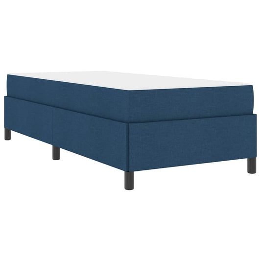 Boxspringbett Blau 100 x 200 cm Stoff