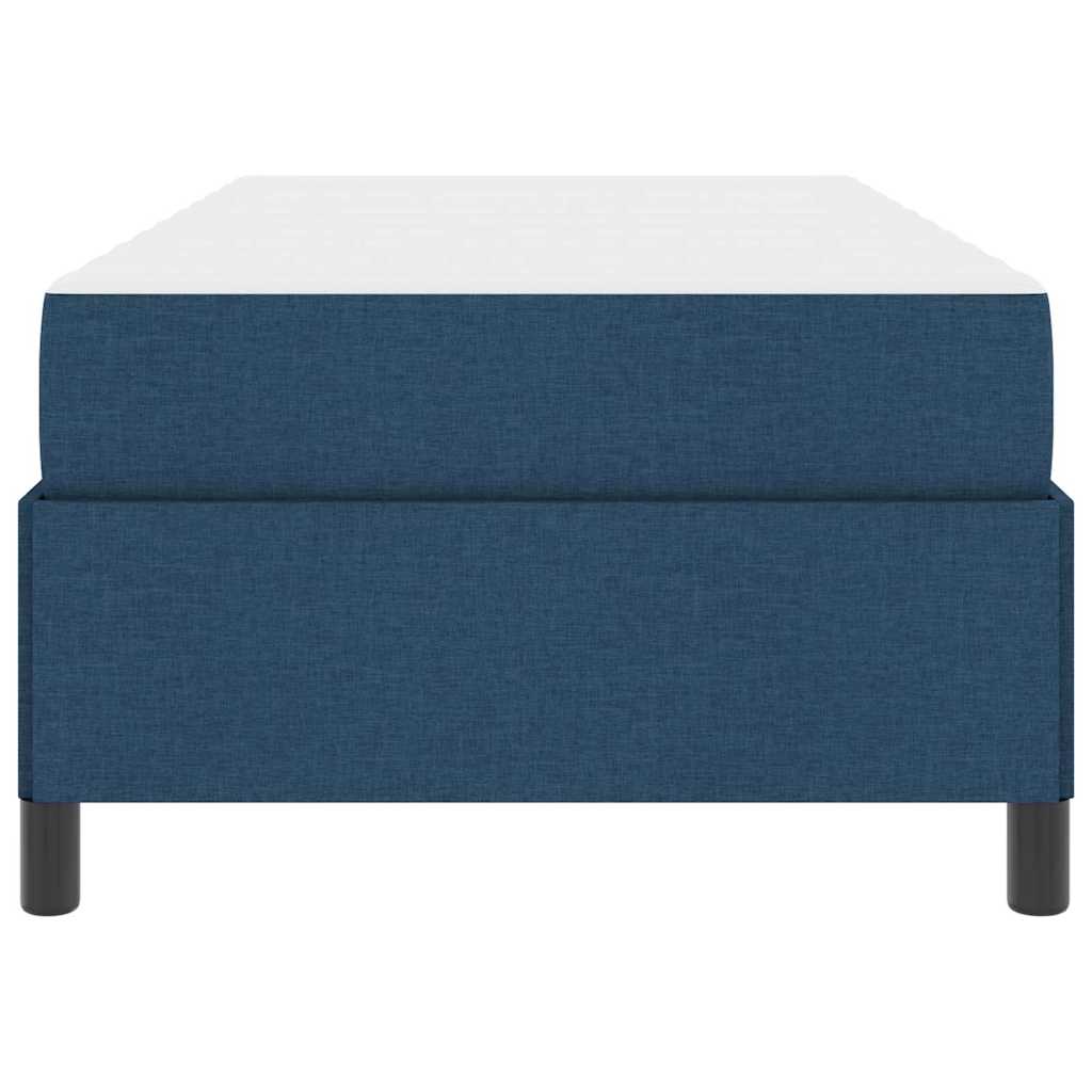 Boxspringbett Blau 100 x 200 cm Stoff