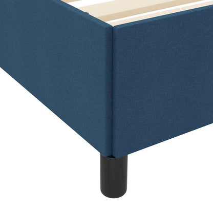 Boxspringbett Blau 120 x 190 cm Stoff