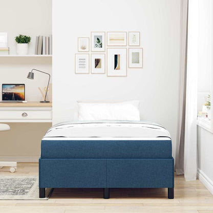 Boxspringbett Blau 120 x 190 cm Stoff
