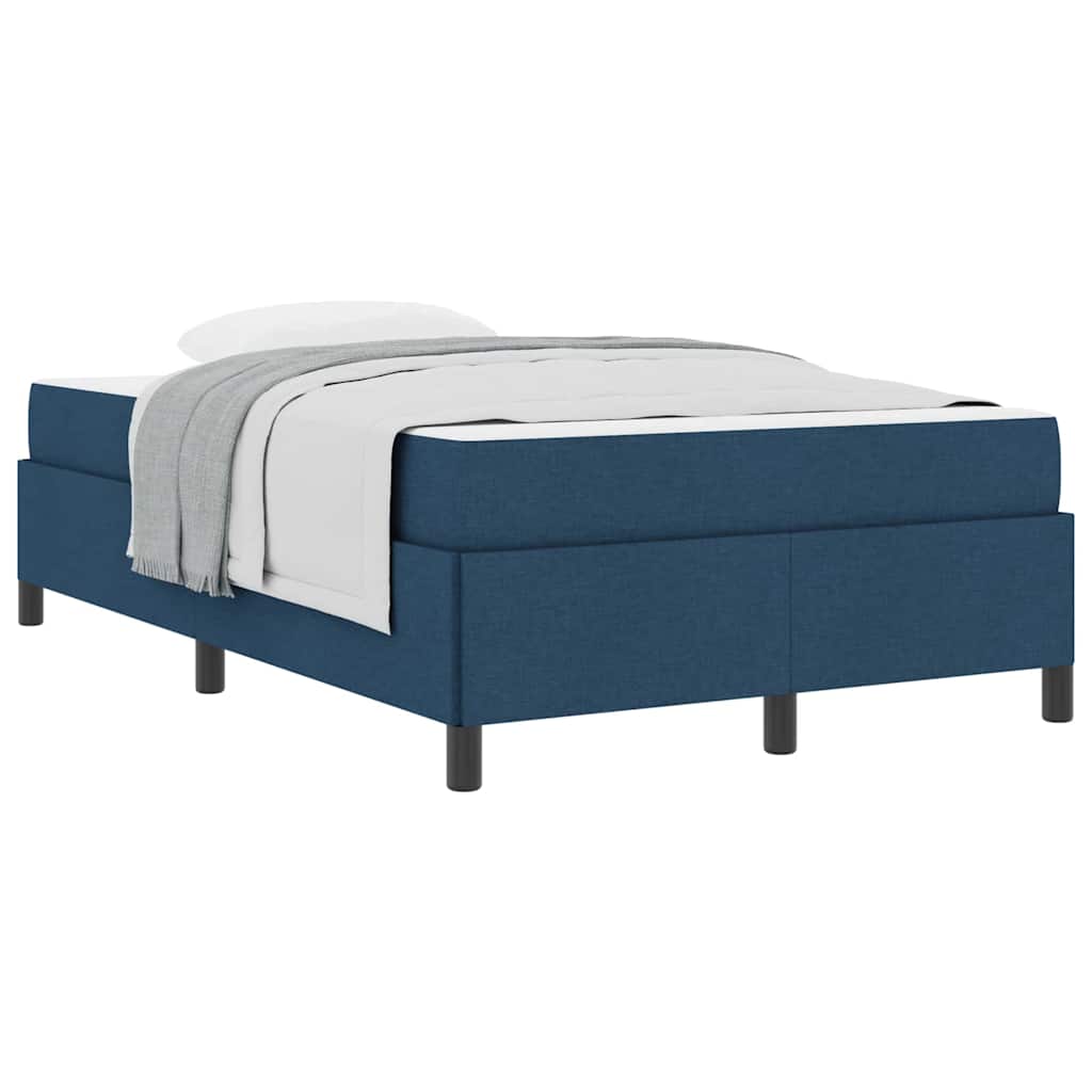 Boxspringbett Blau 120 x 200 cm Stoff