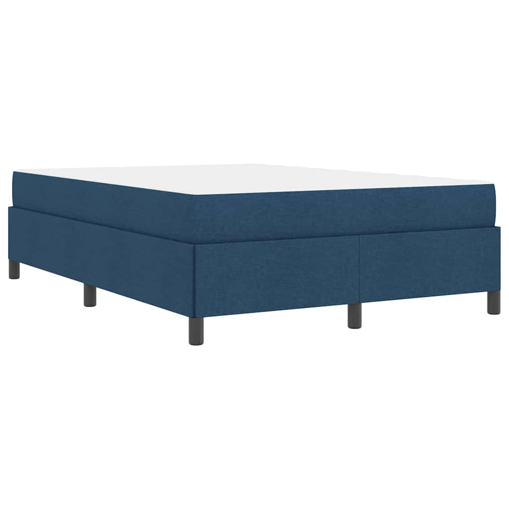 Boxspringbett Blau 140 x 200 cm Stoff
