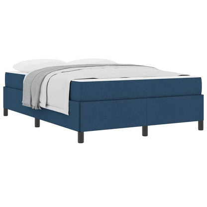Boxspringbett Blau 140 x 200 cm Stoff