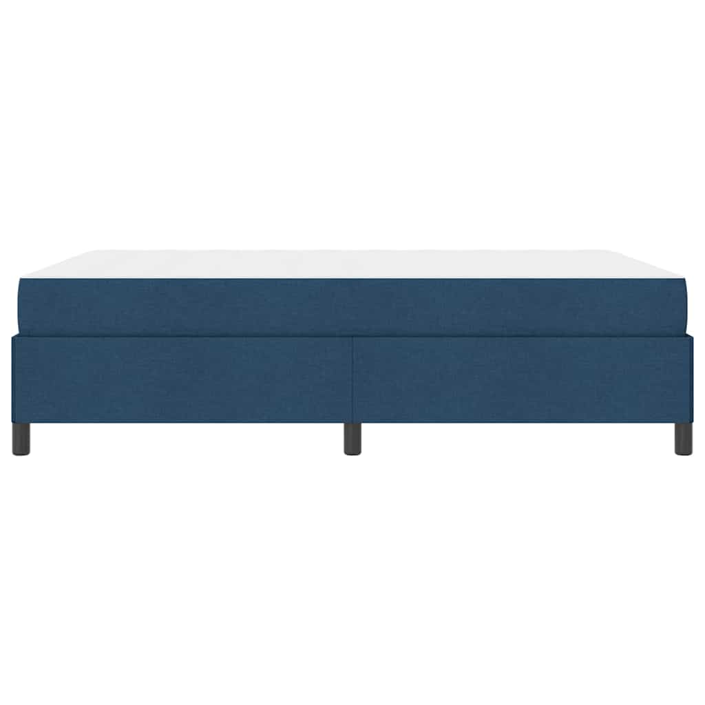 Boxspringbett Blau 140 x 200 cm Stoff