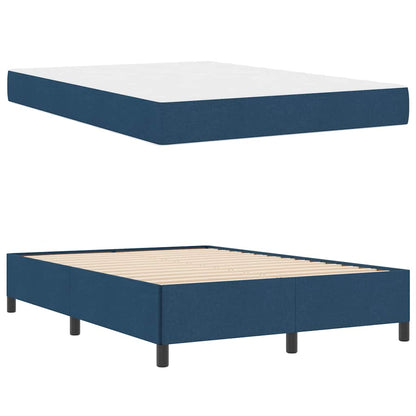 Boxspringbett Blau 160 x 200 cm Stoff