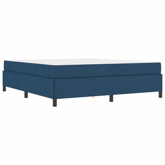 Boxspringbett Blau 180 x 200 cm Stoff