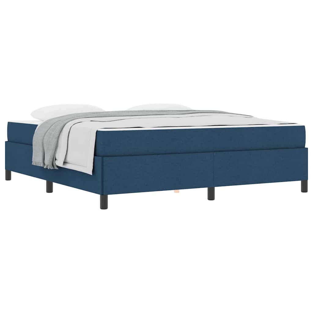 Boxspringbett Blau 180 x 200 cm Stoff