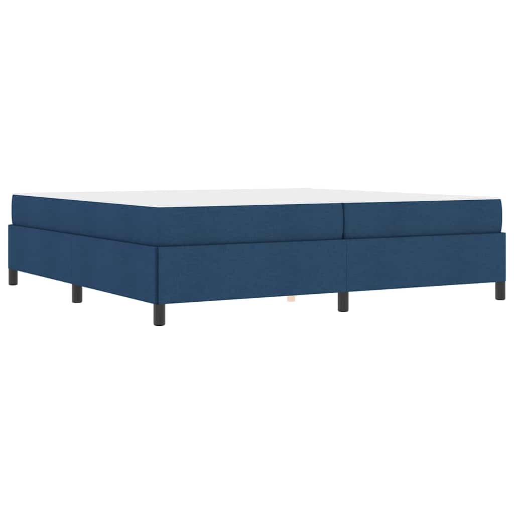 Boxspringbett Blau 200 x 200 cm Stoff