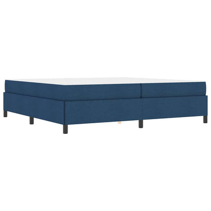 Boxspringbett Blau 200 x 200 cm Stoff