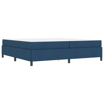 Boxspringbett Blau 200 x 200 cm Stoff