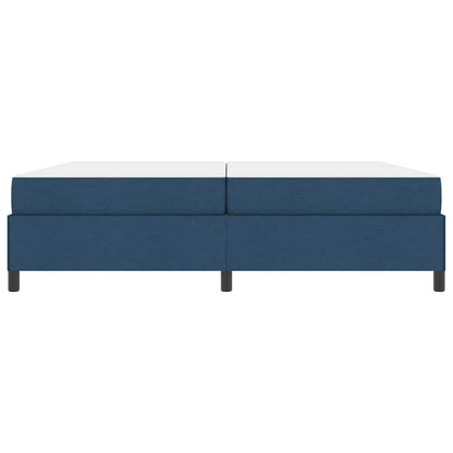 Boxspringbett Blau 200 x 200 cm Stoff