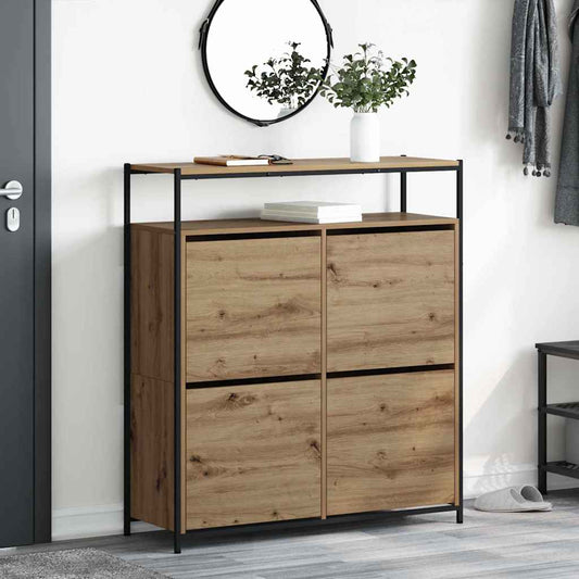 Schuhschrank Artisan-Eiche 100 x 34 x 112 cm Holzwerkstoff