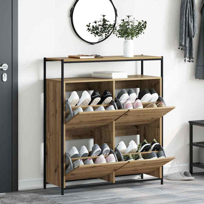 Schuhschrank Artisan-Eiche 100 x 34 x 112 cm Holzwerkstoff