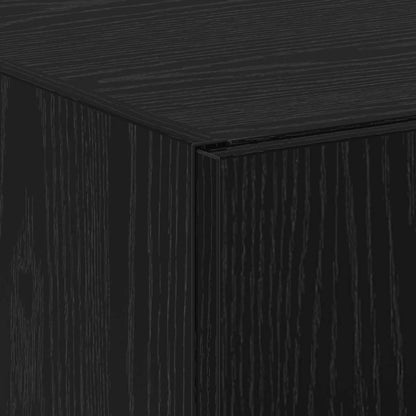 Büroschrank mit Tür Schwarze Eiche 60 x 32 x 153 Holzwerkstoff