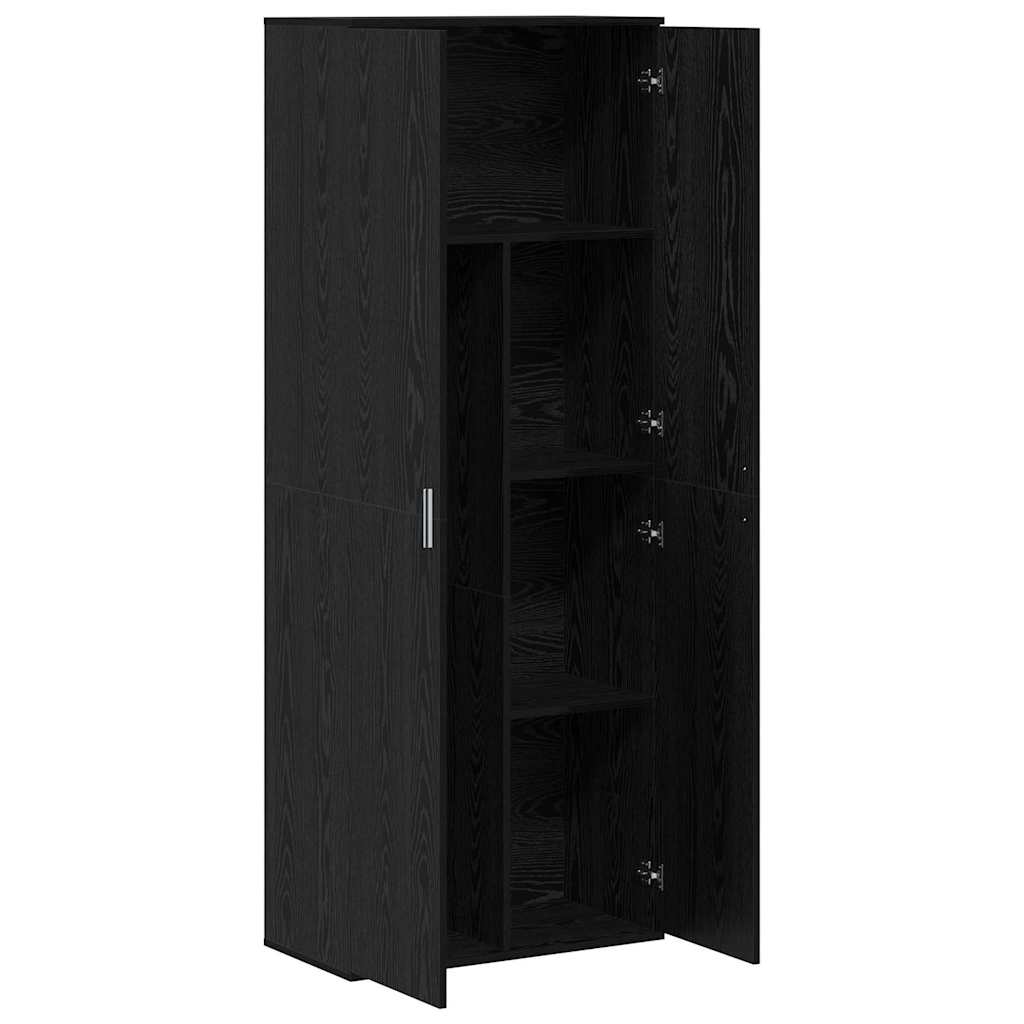 Hochschrank Schwarze Eiche 70 x 35 x 180 cm Holzwerkstoff