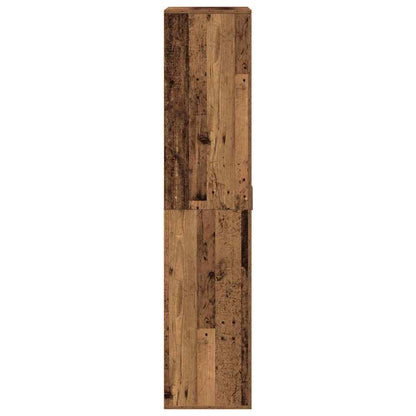 Hochschrank mit Regal Altholz 80 x 39 x 178 cm Holzwerkstoff