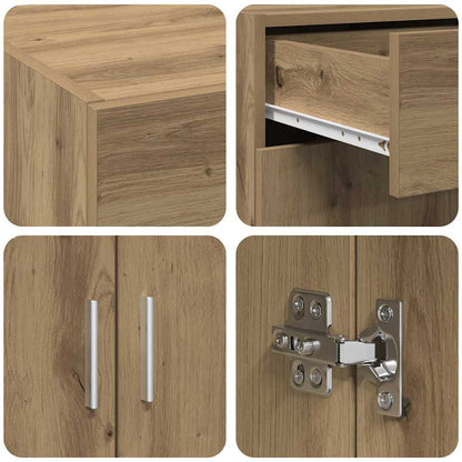 Badschrank Artisan-Eiche 80 x 42,5 x 93,5 cm Holzwerkstoff