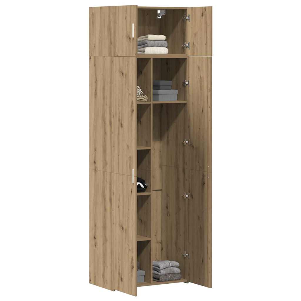 Badschrank Artisan-Eiche 70 x 42,5 x 225 cm Holzwerkstoff