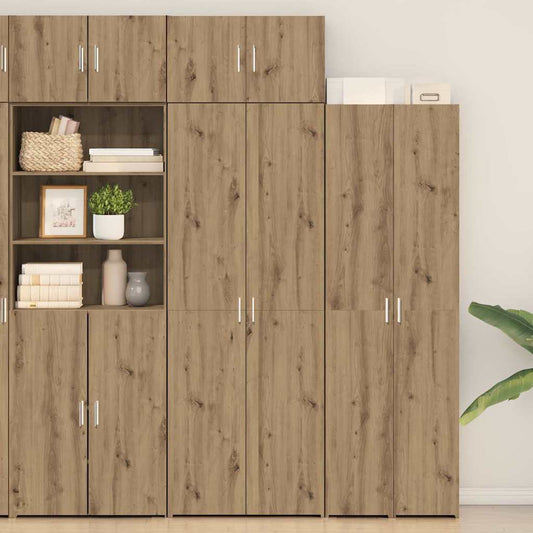 Badschrank Eiche handwerklich 70 x 42,5 x 225 cm Holzwerkstoff