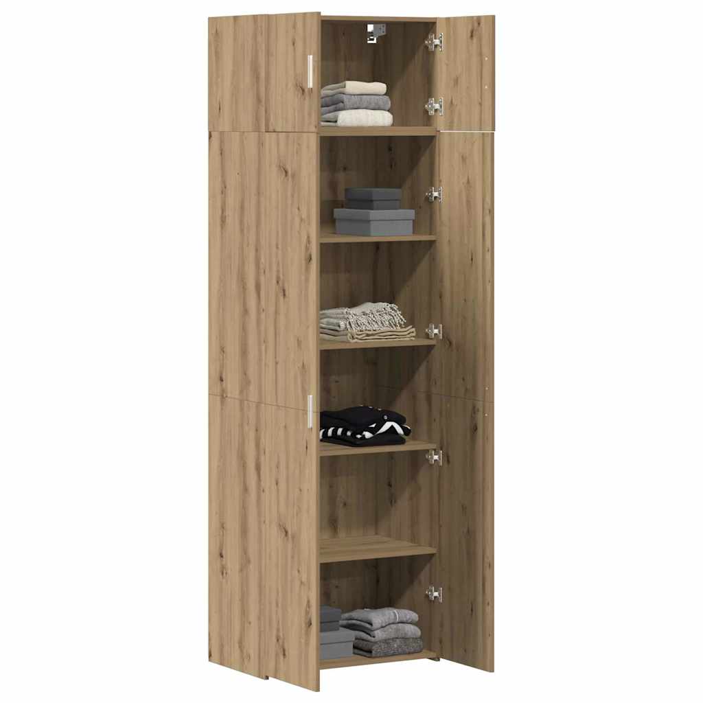 Badschrank Artisan-Eiche 70 x 42,5 x 225 cm Holzwerkstoff